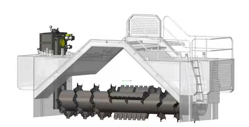 Sistema di elevazione per torni di compost.