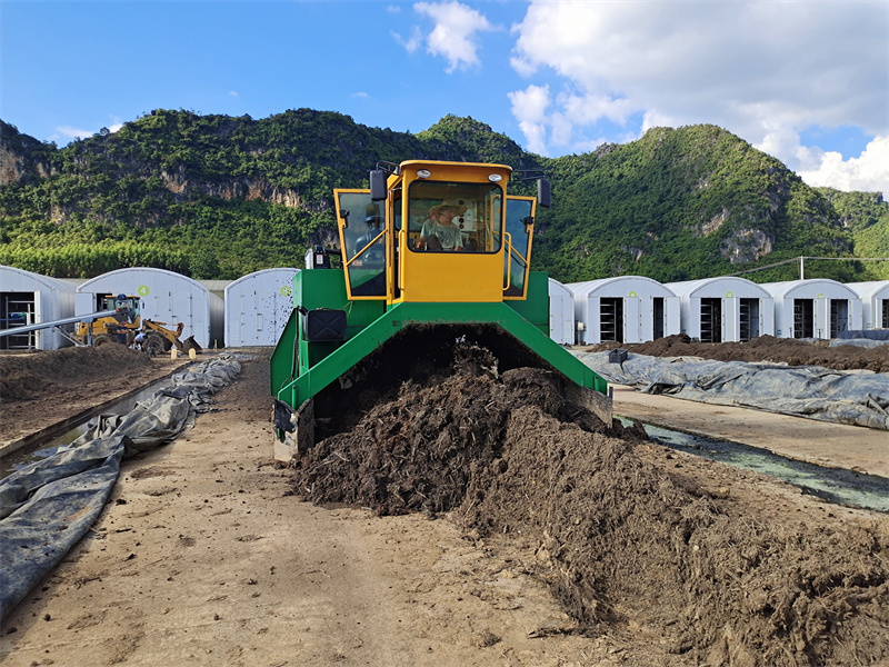 compost turning machine