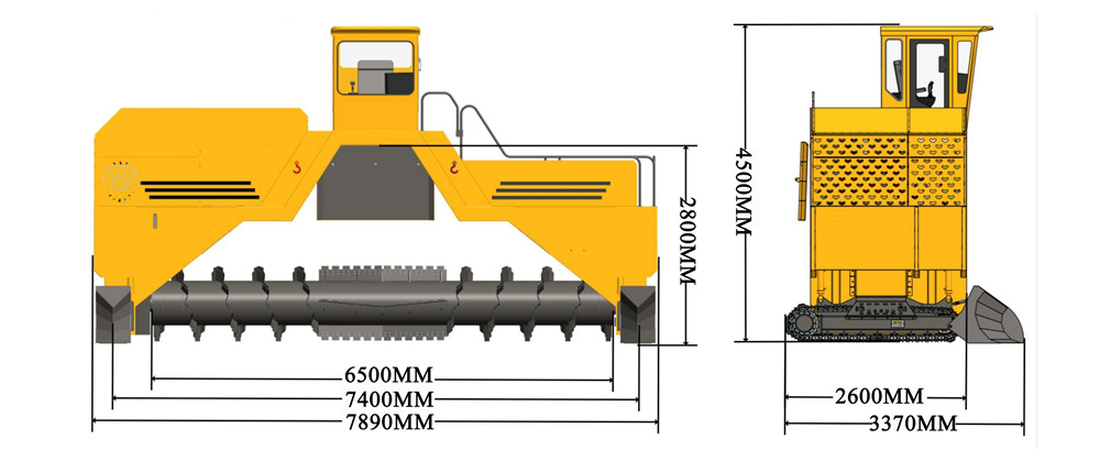 TAGRM M6500 compost turning machine